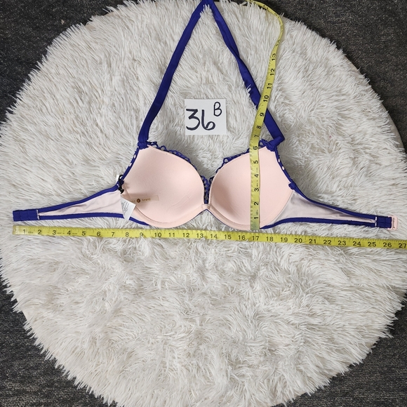 Purple and Pink Shade & Shore Push-Up Halter Bikini Top - Picture 7 of 9